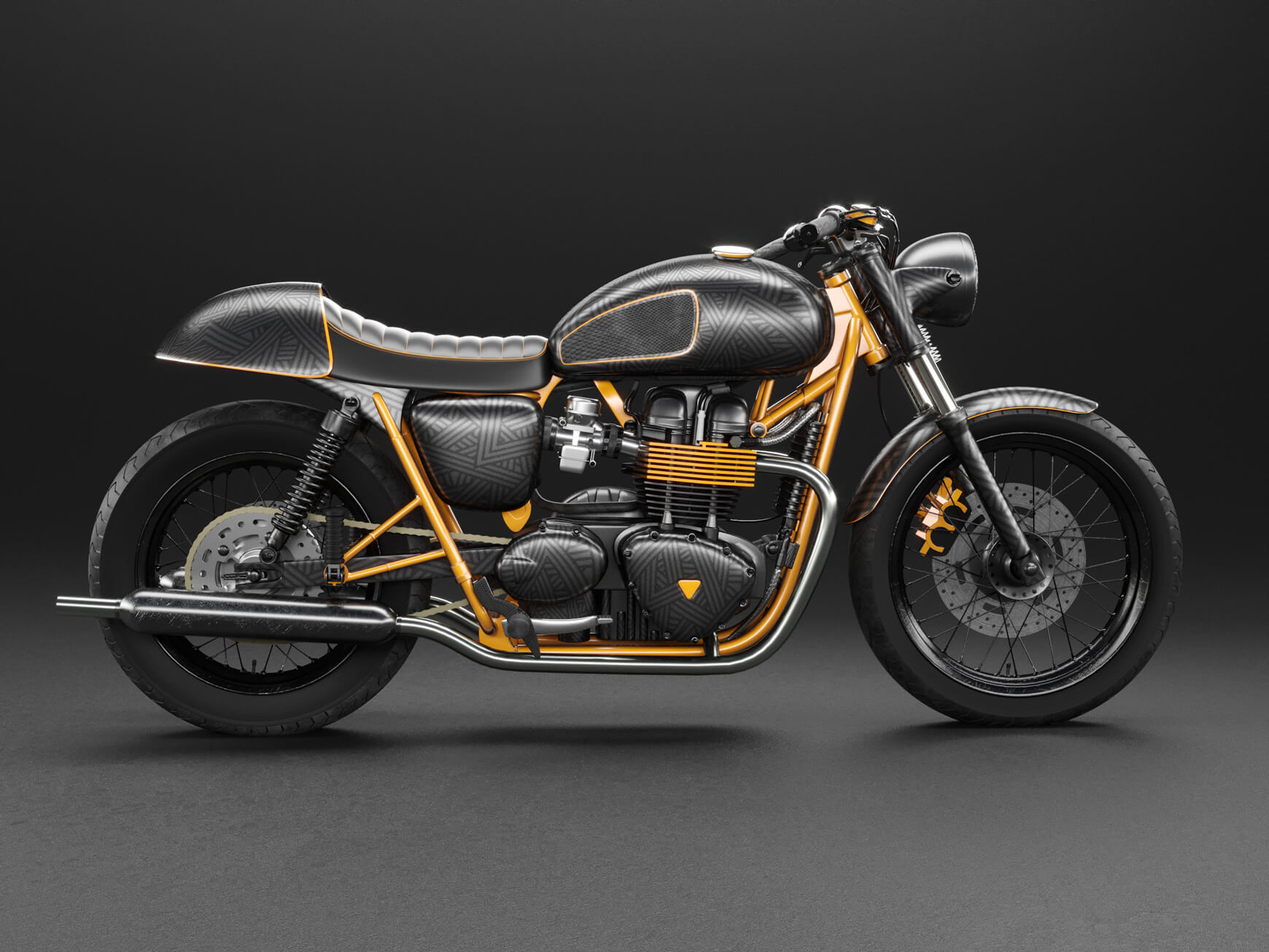 Cinema 4D 3D Model Free Motorcycle Texture Contest