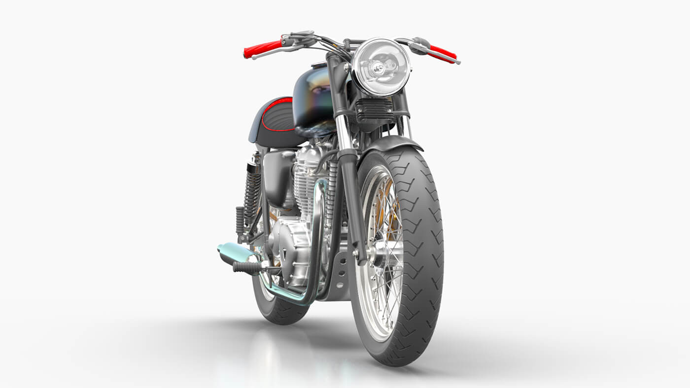 Cinema 4D 3D Model Free Motorcycle Texture Contest