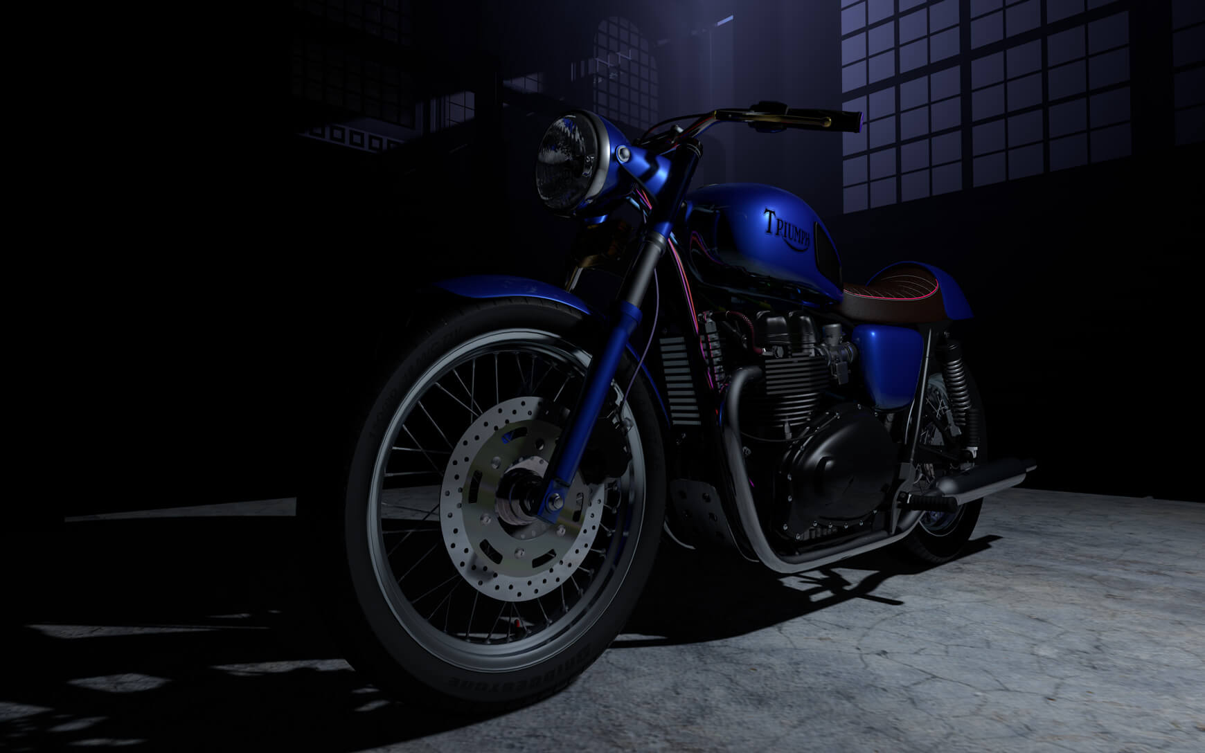Cinema 4D 3D Model Free Motorcycle Texture Contest