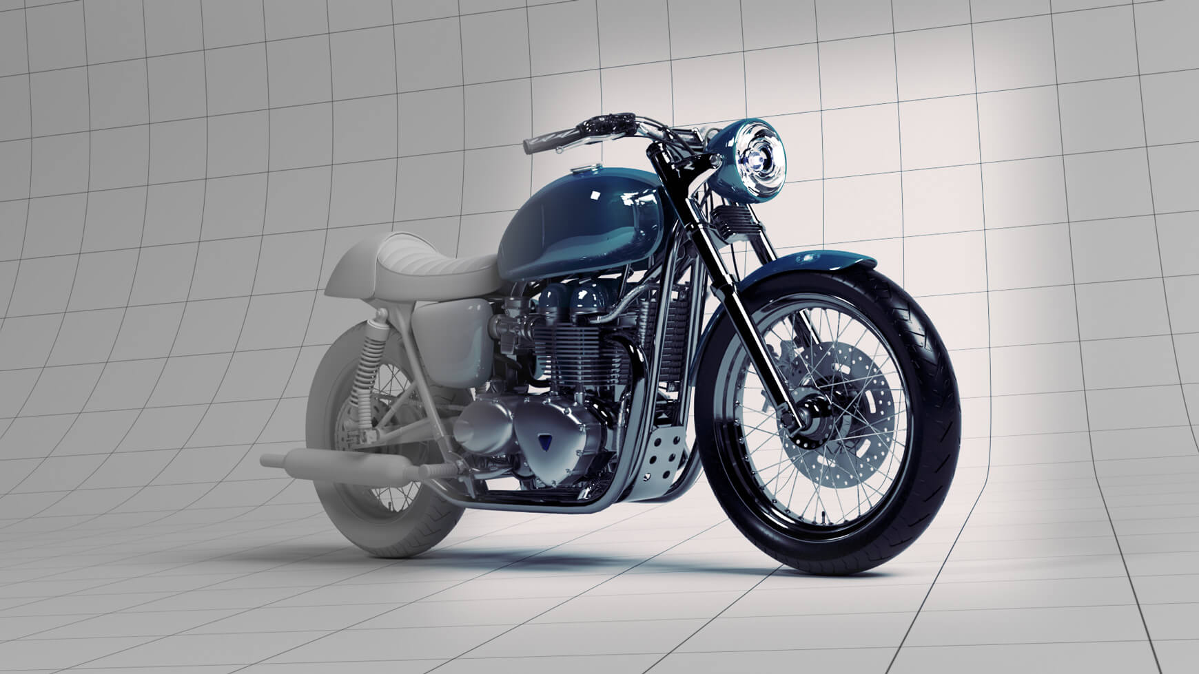 Cinema 4D 3D Model Free Motorcycle Texture Contest