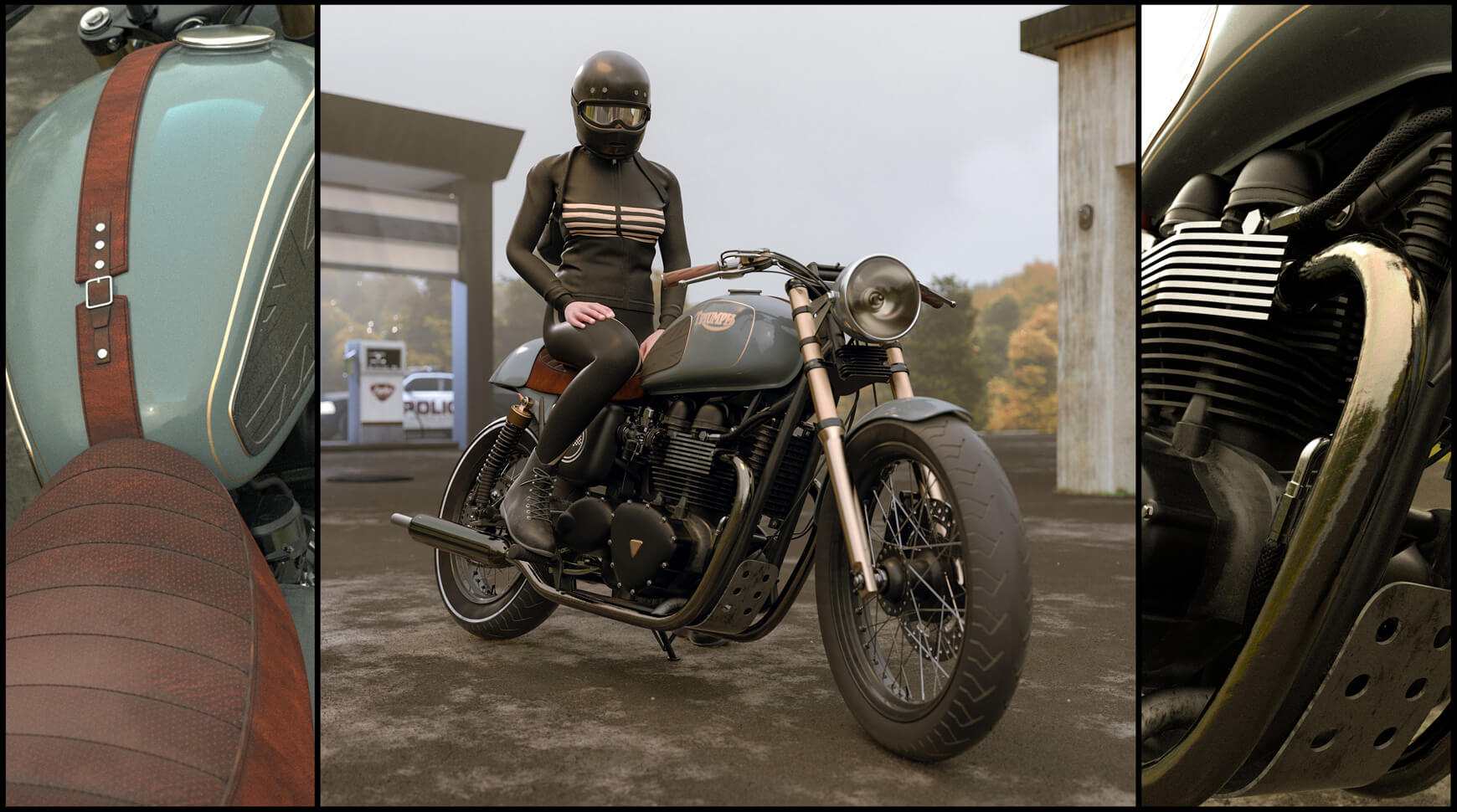 Cinema 4D 3D Model Free Motorcycle Texture Contest