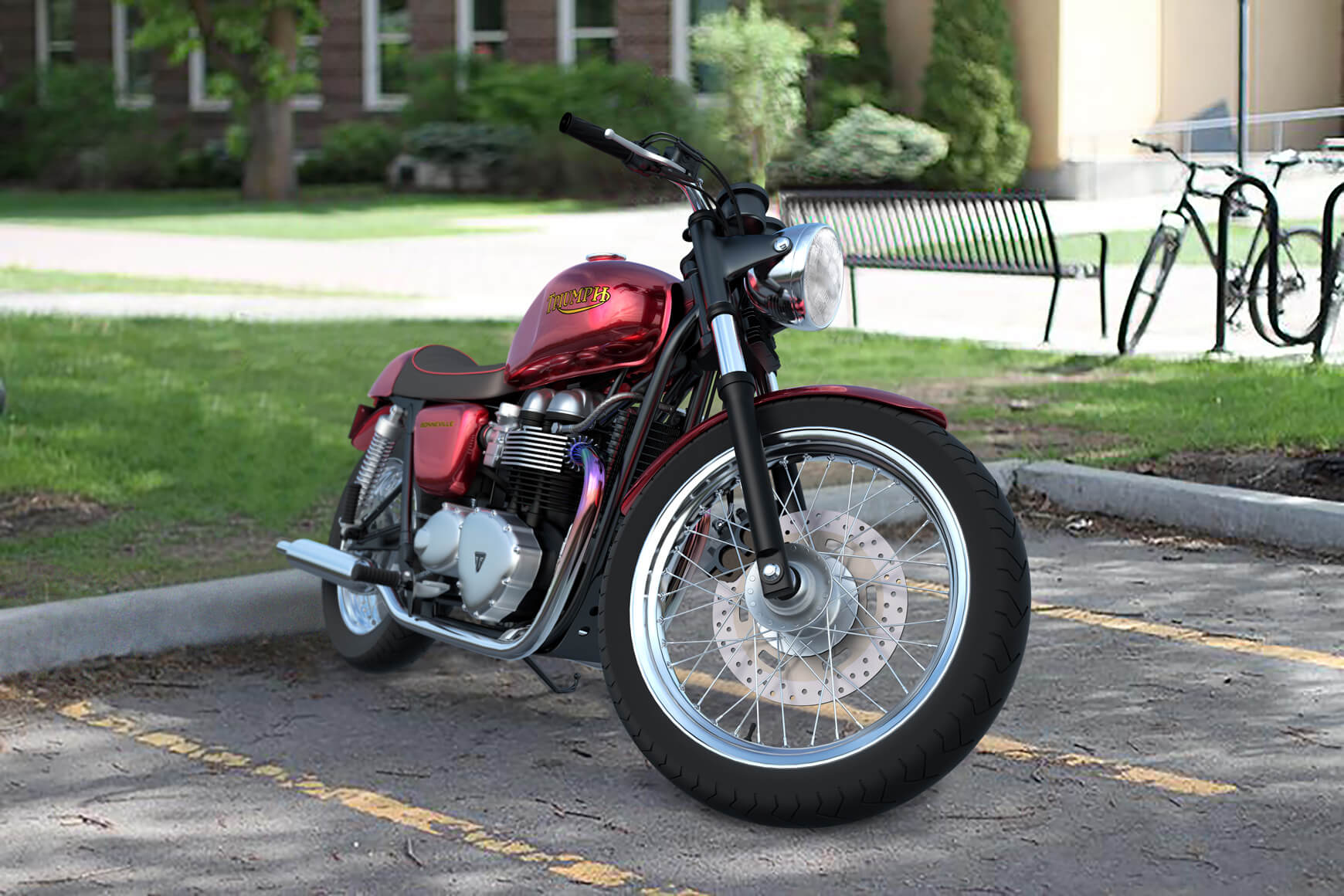 Cinema 4D 3D Model Free Motorcycle Texture Contest