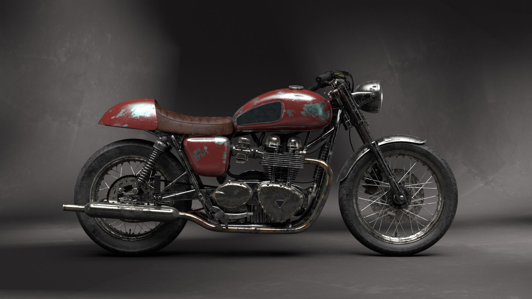 Cinema 4D 3D Model Free Motorcycle Texture Contest