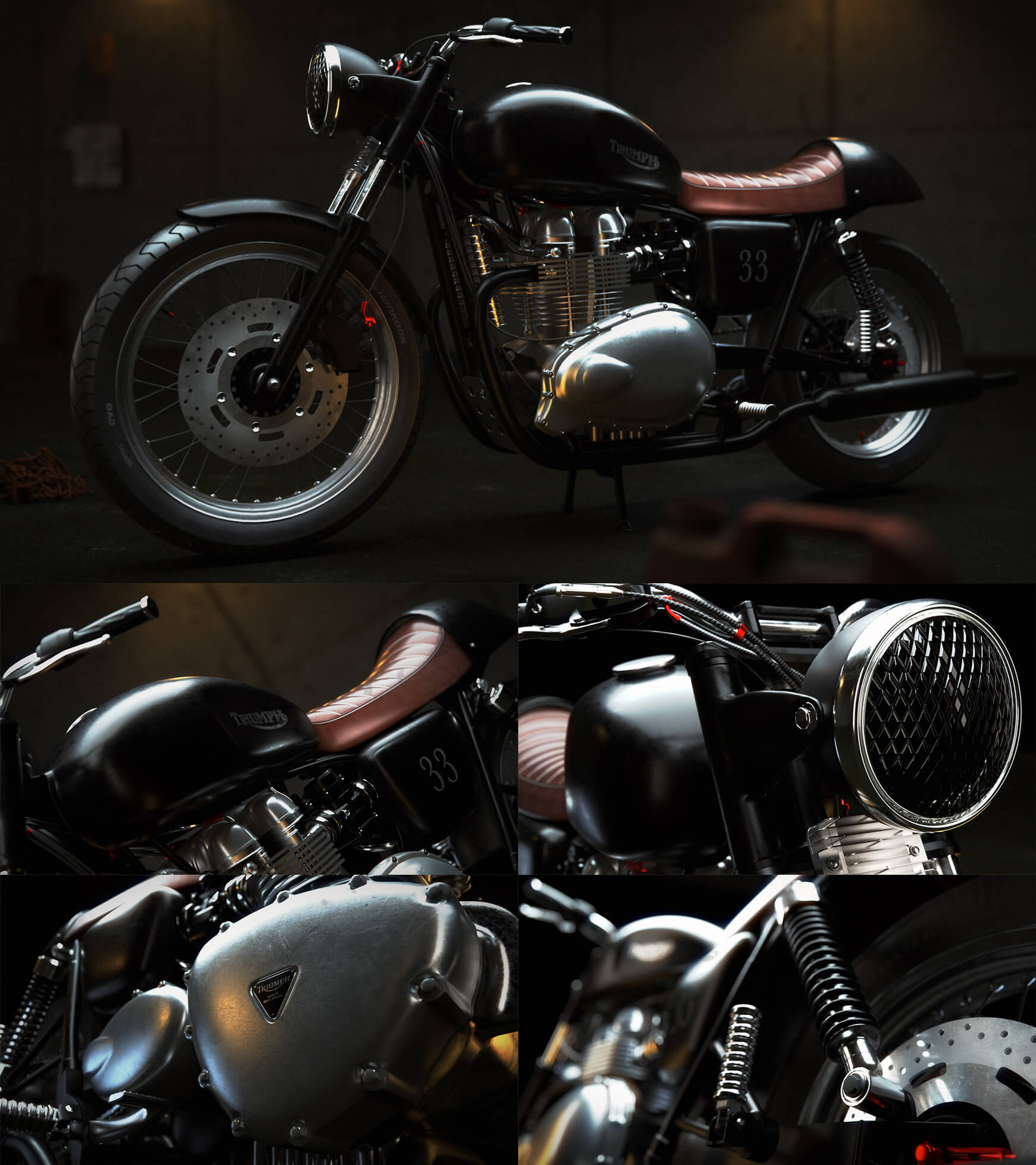 Cinema 4D 3D Model Free Motorcycle Texture Contest