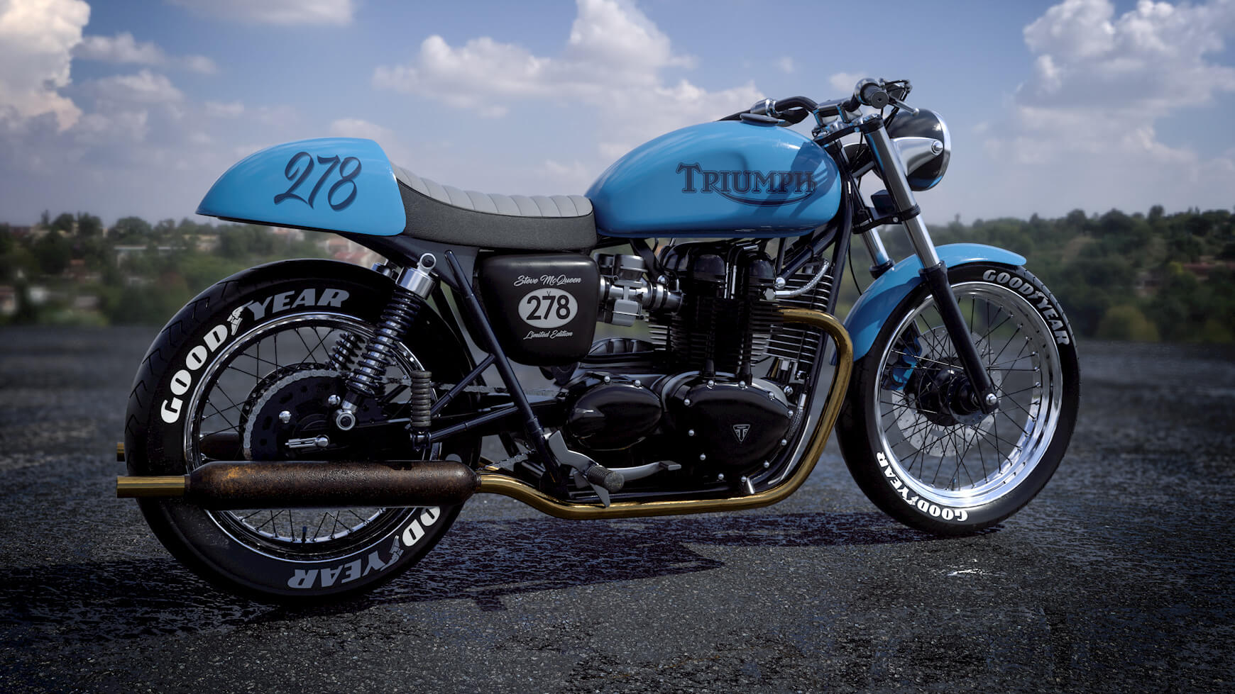 Cinema 4D 3D Model Free Motorcycle Texture Contest