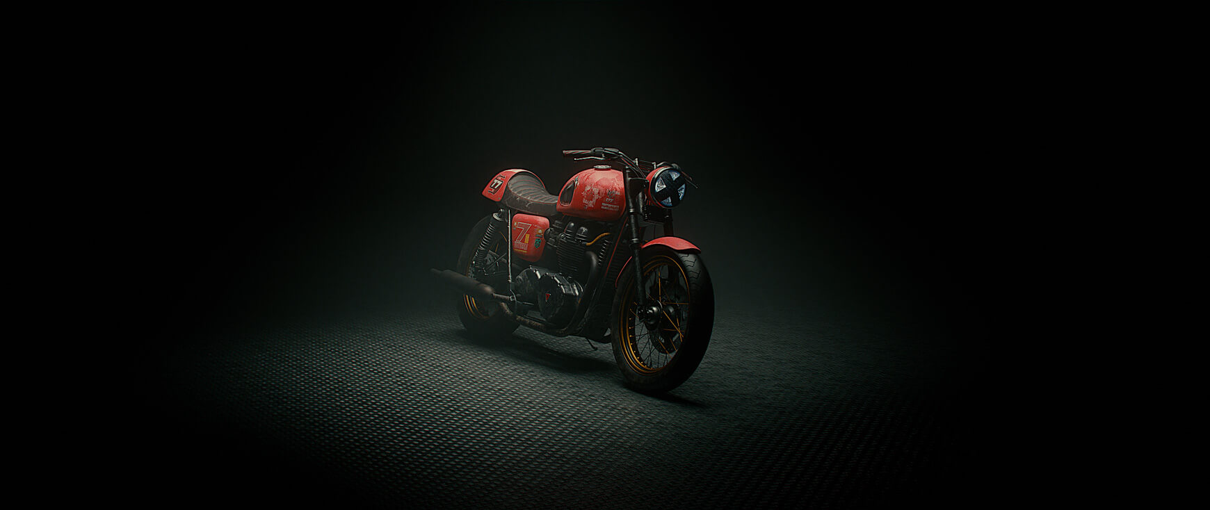 Cinema 4D 3D Model Free Motorcycle Texture Contest
