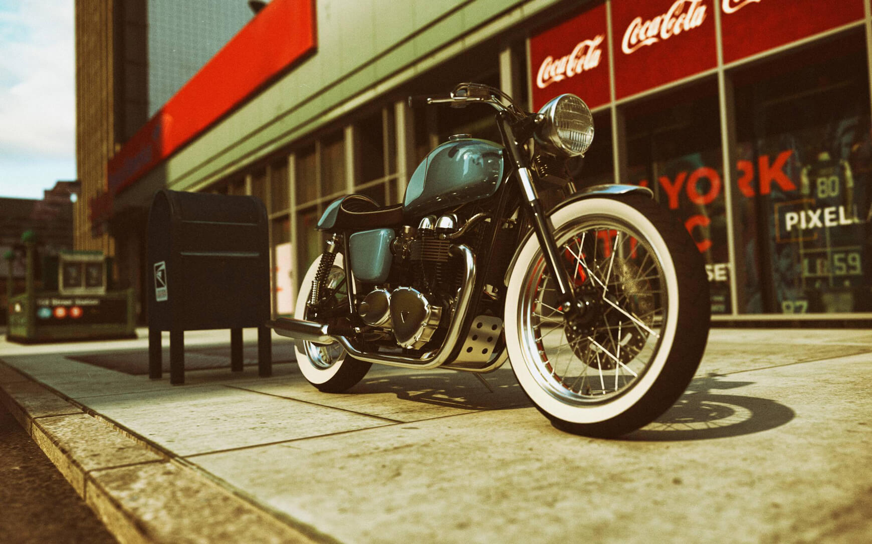 Cinema 4D 3D Model Free Motorcycle Texture Contest