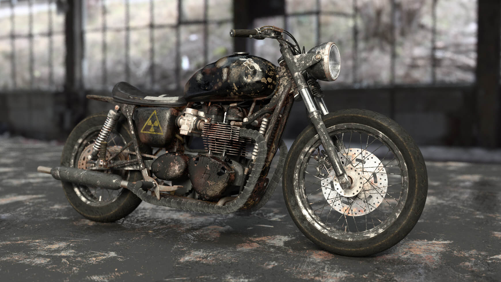 Cinema 4D 3D Model Free Motorcycle Texture Contest