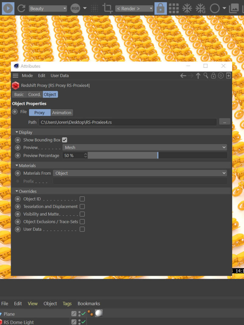 Redshift Cinema 4D Tutorial RS Proxies
