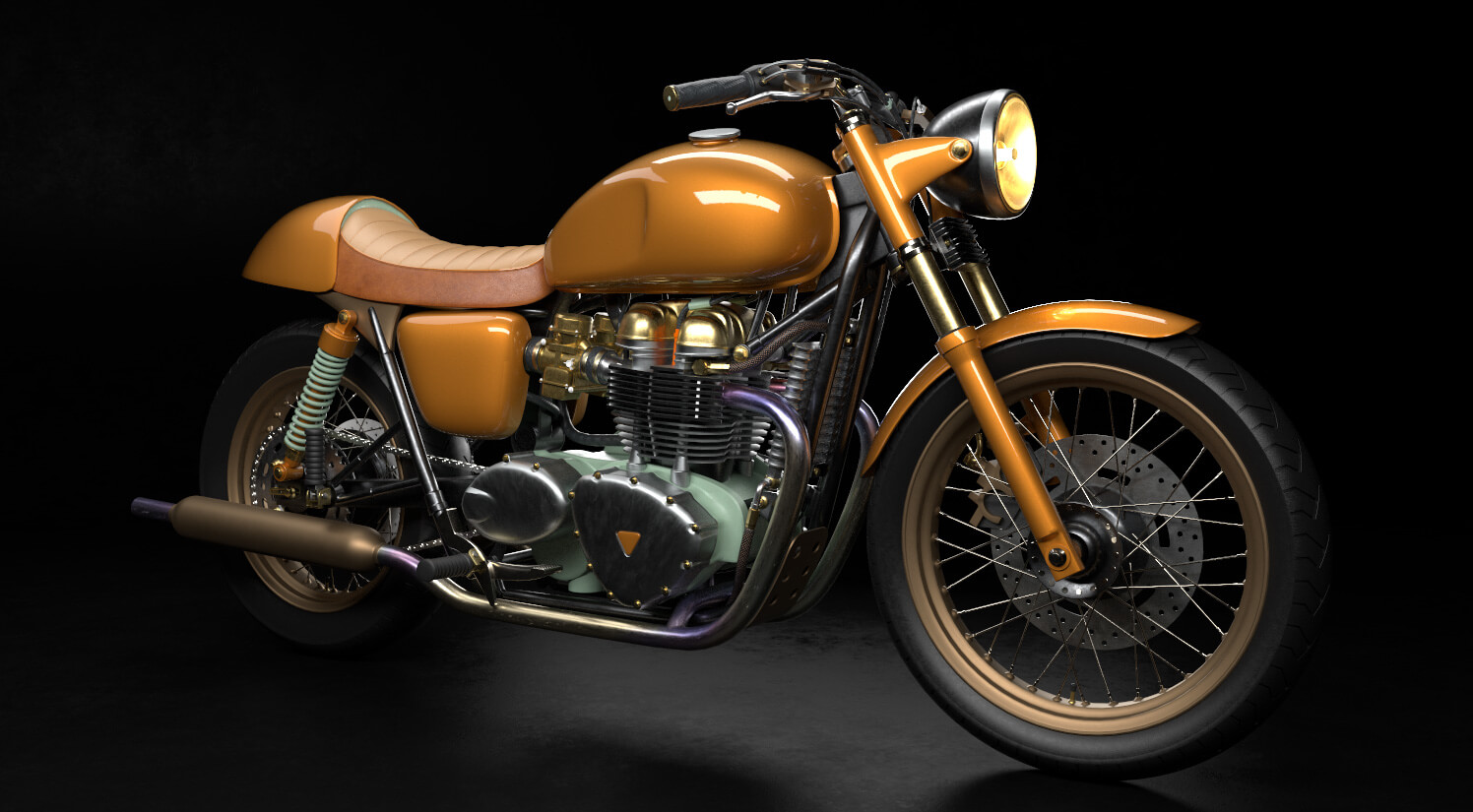 Cinema 4D 3D Model Free Motorcycle Texture Contest