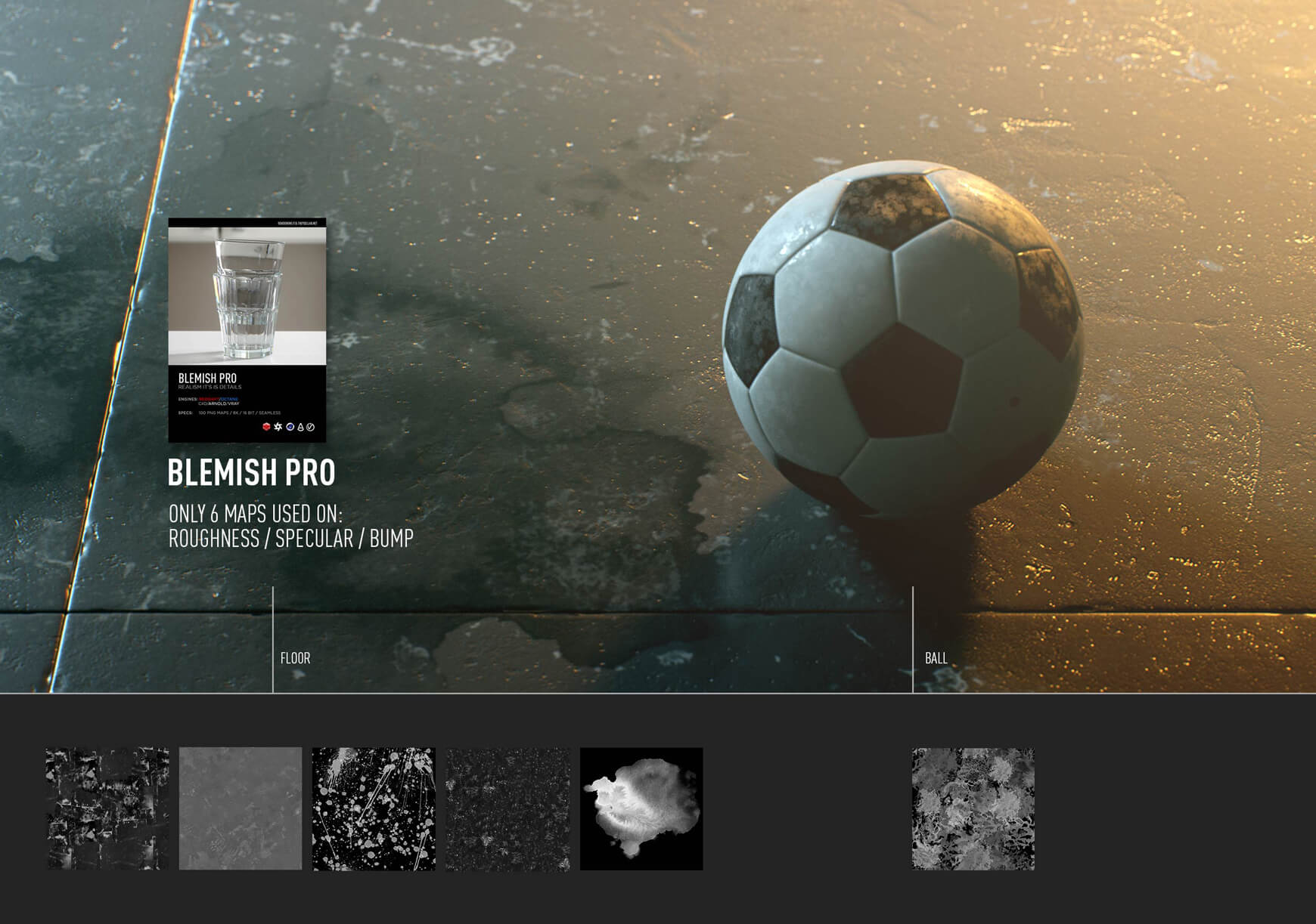 Blemish Pro Roughness Maps 3D Motion Graphics