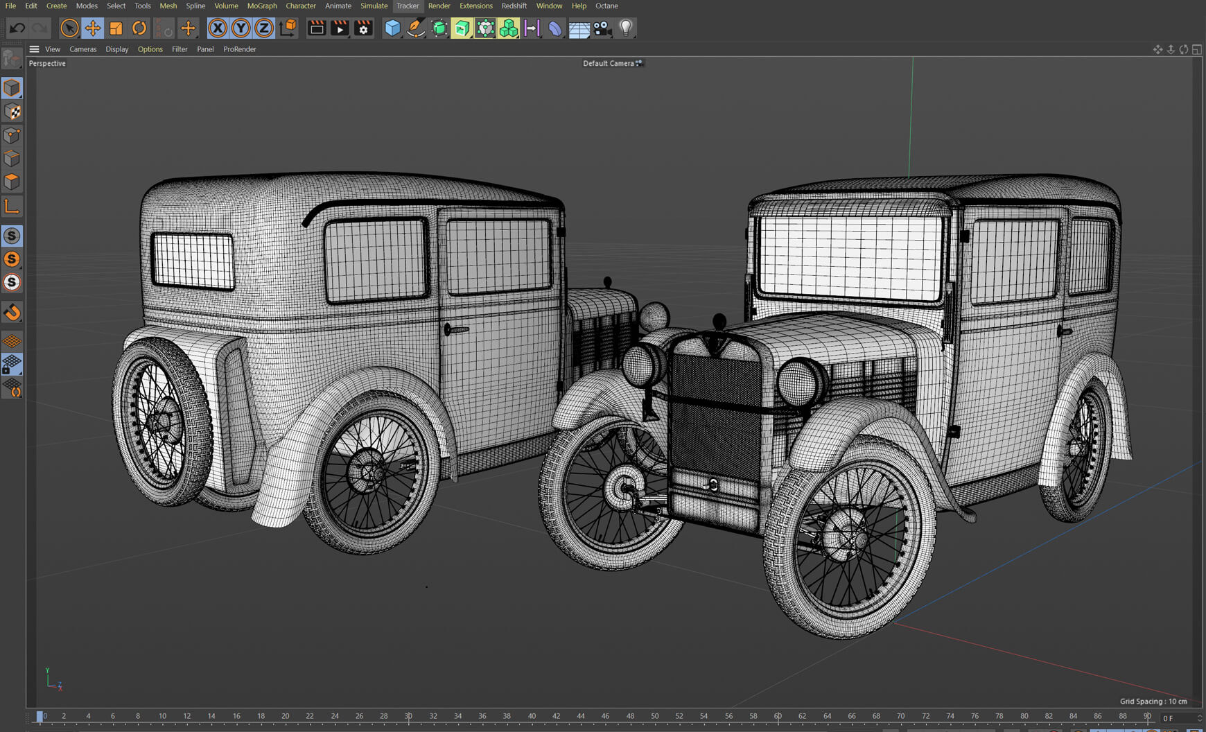 Free Cinema 4D 3D Model BMW Dixie 315 DA-2