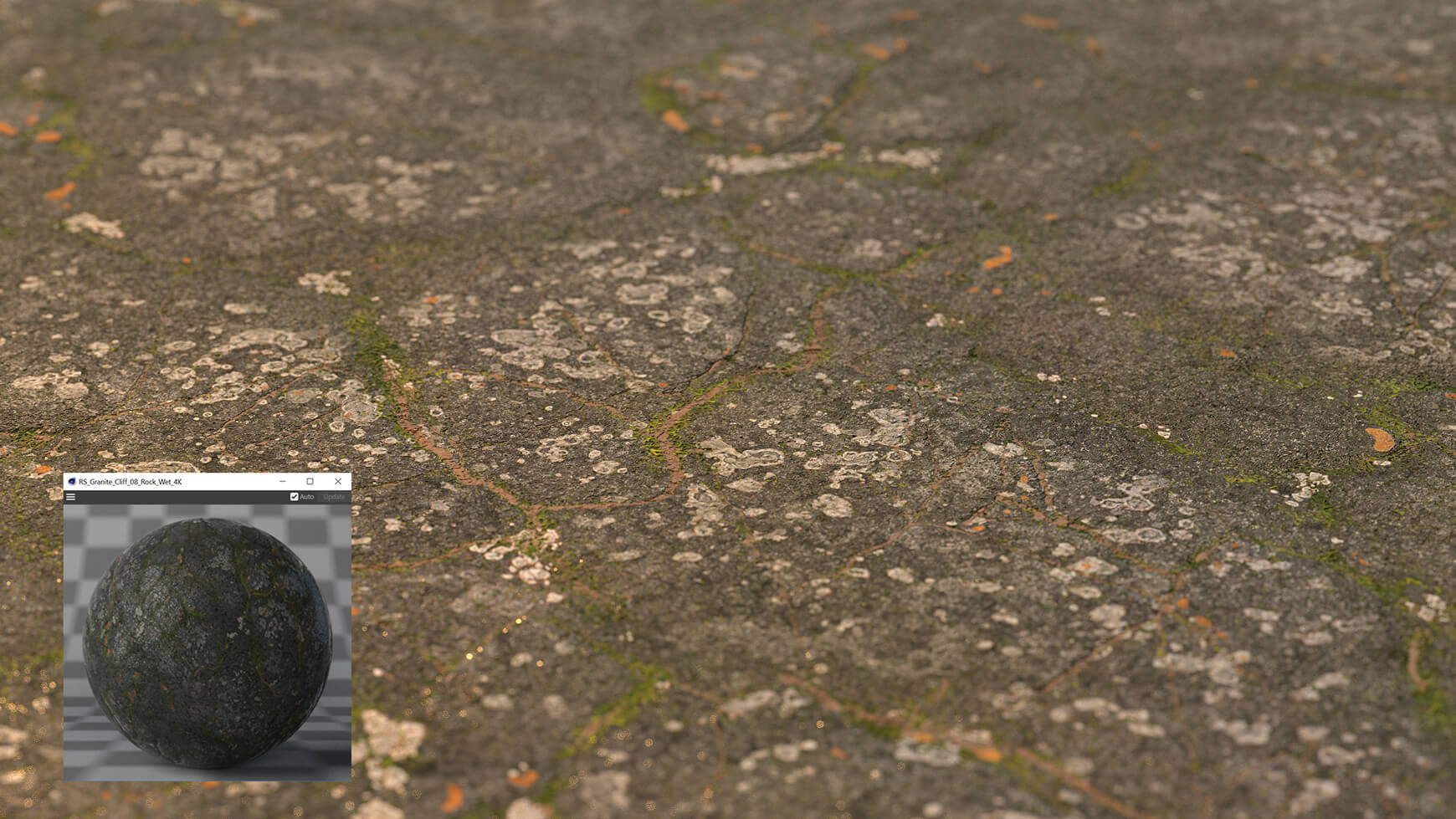 Cinema 4D Redshift RS Material Pack Stones Rock Granite Cliff Tiles