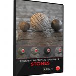 Cinema 4D Redshift RS Material Pack Stones Rock Granite Cliff Tiles