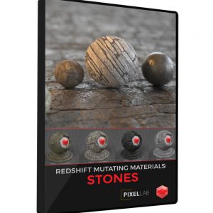 Cinema 4D Redshift RS Material Pack Stones Rock Granite Cliff Tiles