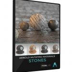 Cinema 4D Arnold Material Pack Stones Rock Stonewall Tiles