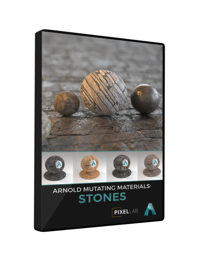 Cinema 4D Arnold Material Pack Stones Rock Stonewall Tiles