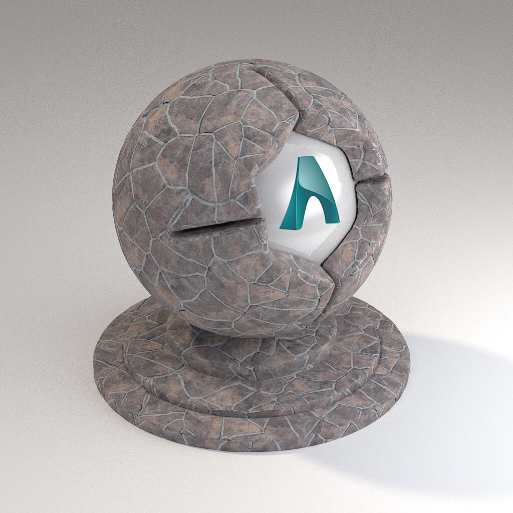 Cinema 4D Arnold Material Pack Stones Rock Fieldstone Pavement Tiles