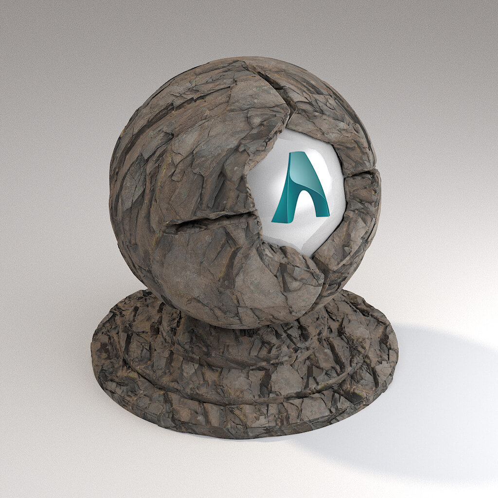 Cinema 4D Arnold Material Pack Stones Rock Granite Cliff Tiles