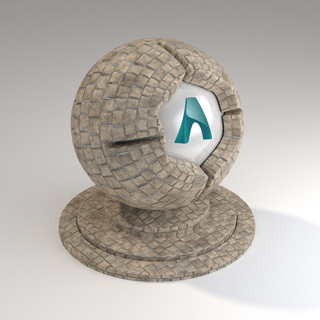 Cinema 4D Arnold Material Pack Stones Rock Limestone Pavement Tiles