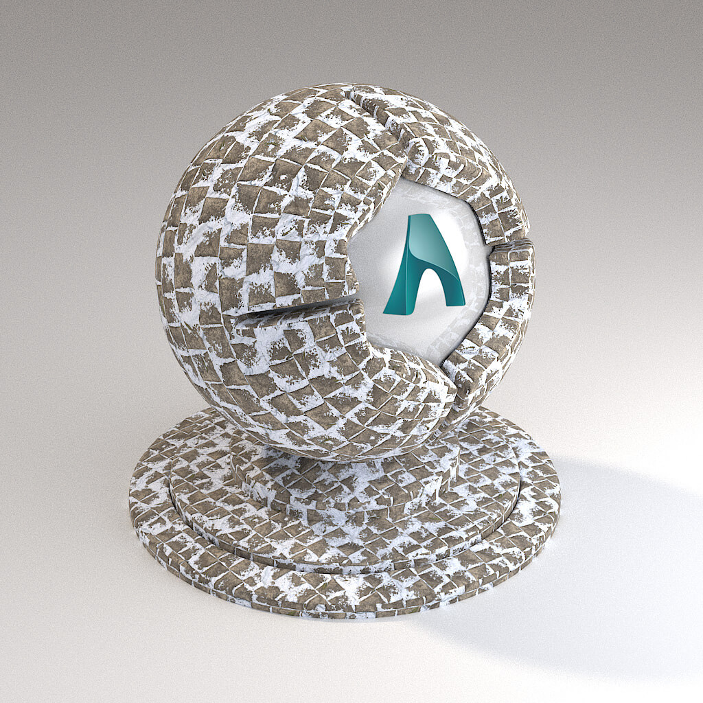 Cinema 4D Arnold Material Pack Stones Rock Limestone Pavement Tiles
