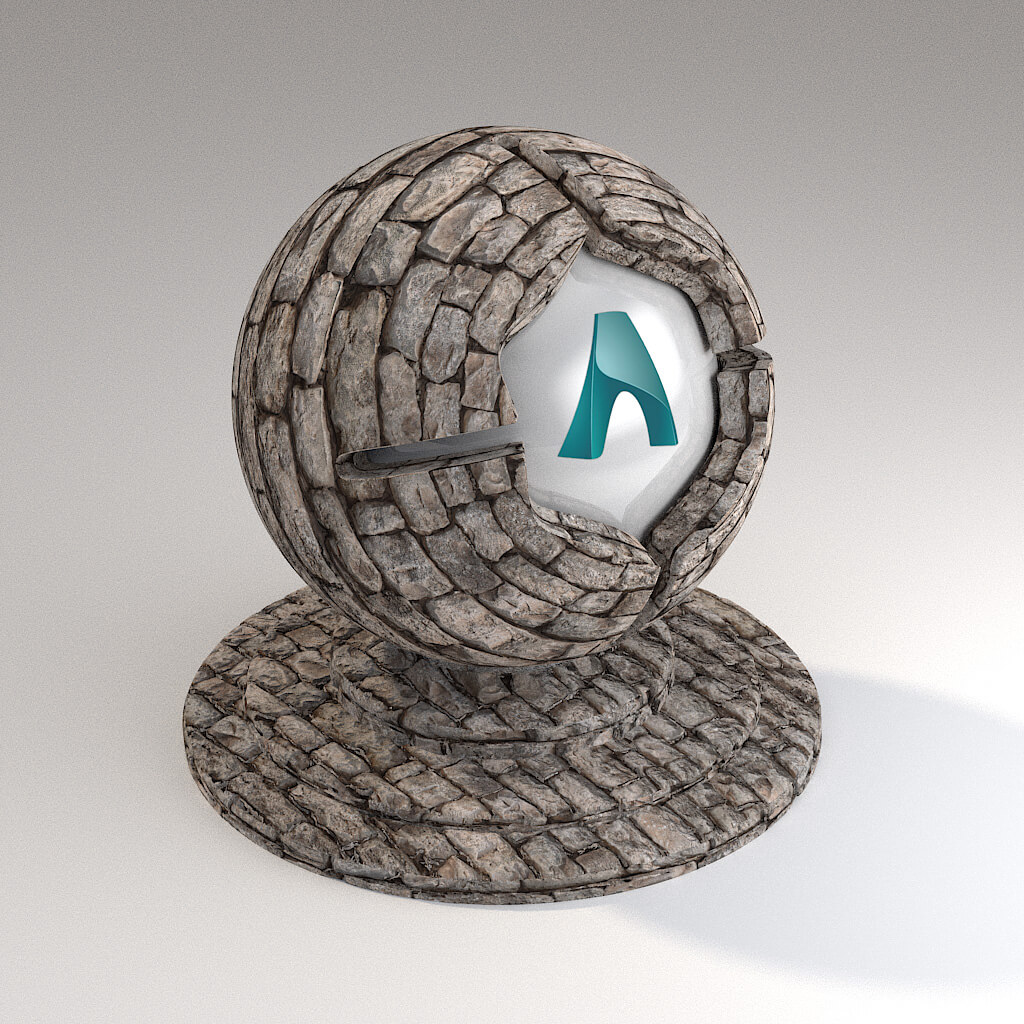 Cinema 4D Arnold Material Pack Stones Rock Stonewall Tiles