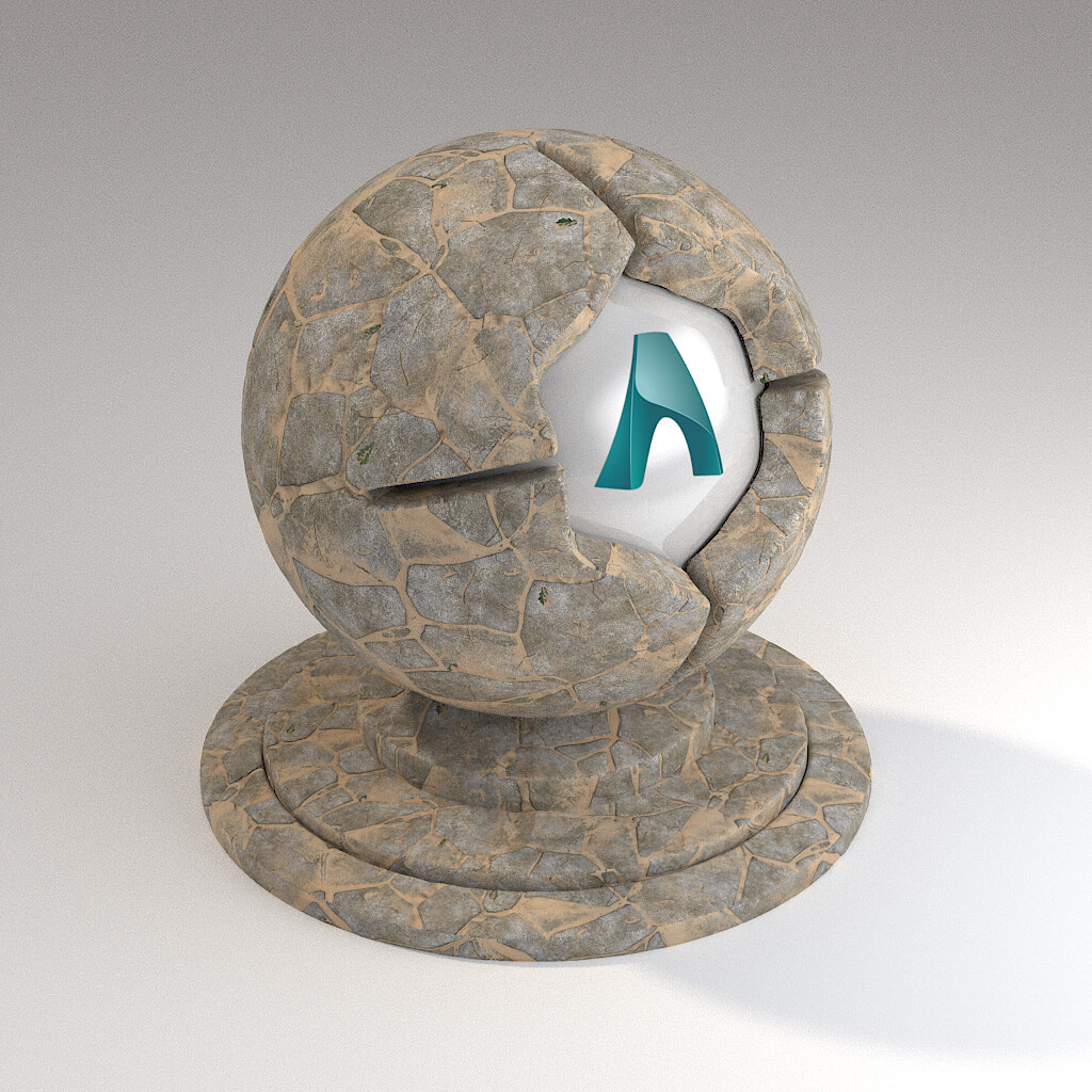 Cinema 4D Arnold Material Pack Stones Rock Sandstone Pavement Tiles