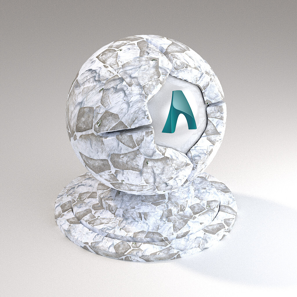 Cinema 4D Arnold Material Pack Stones Rock Sandstone Pavement Tiles