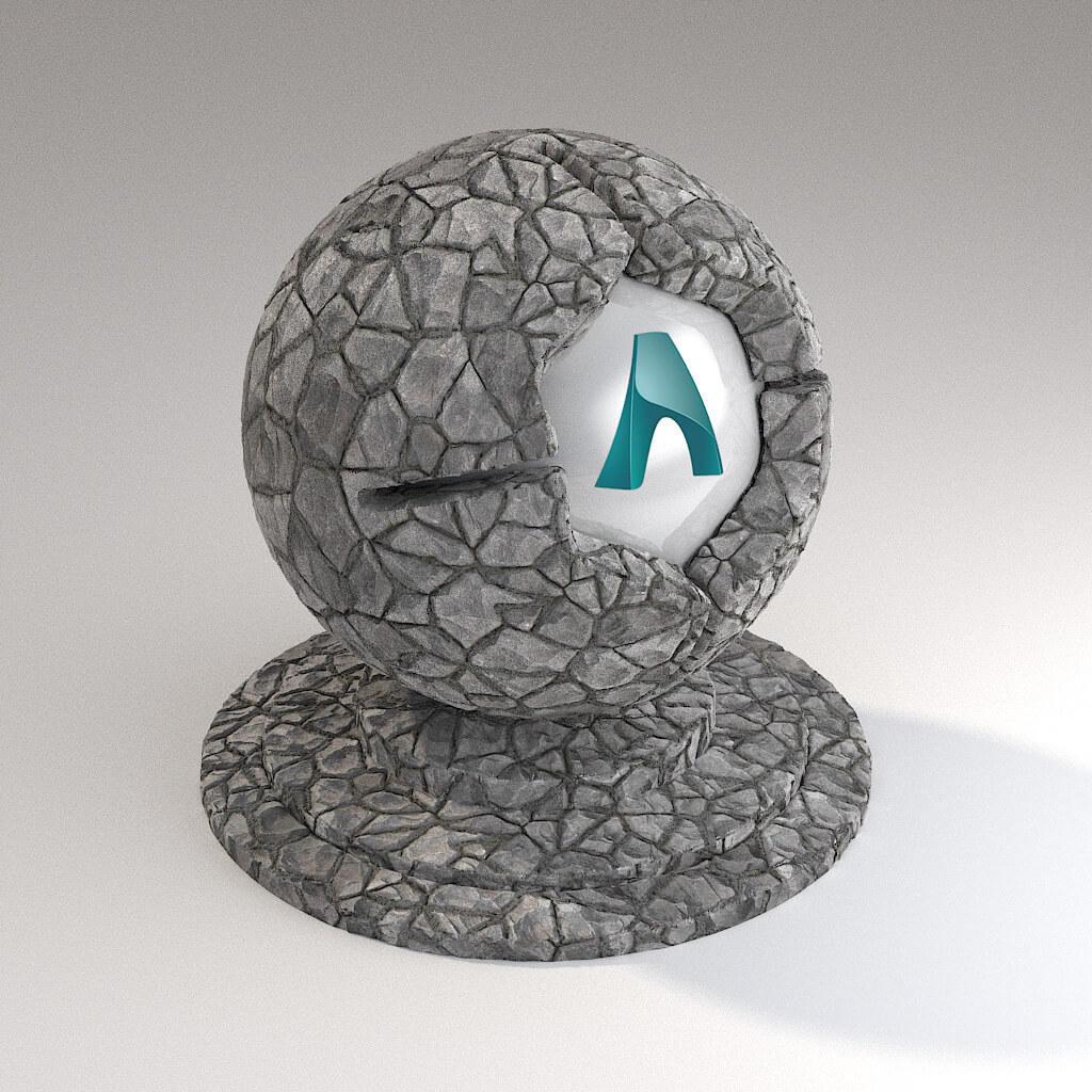 Cinema 4D Arnold Material Pack Stones Rock Stonewall Tiles
