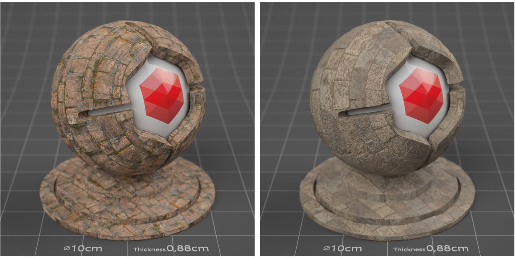 Free Cinema 4D Redshift Material Pack Stones Rock Sampler