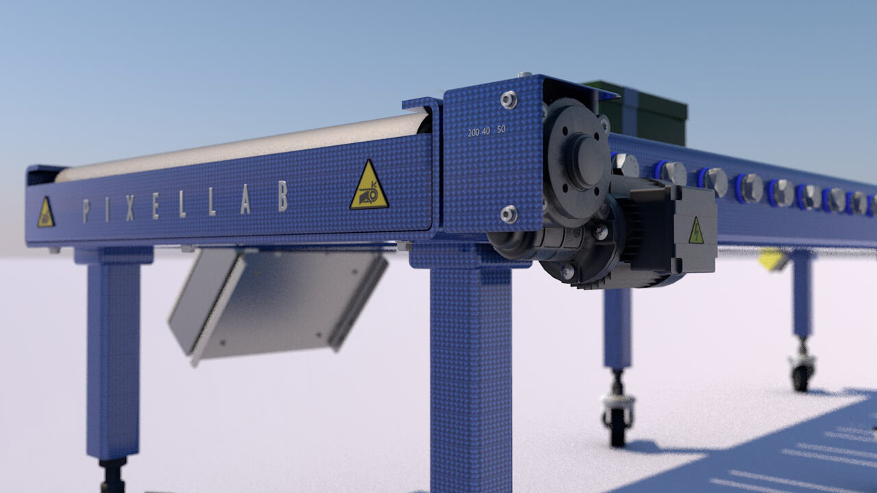 Free Cinema 4D 3D Xpresso Rig Conveyor Belt System