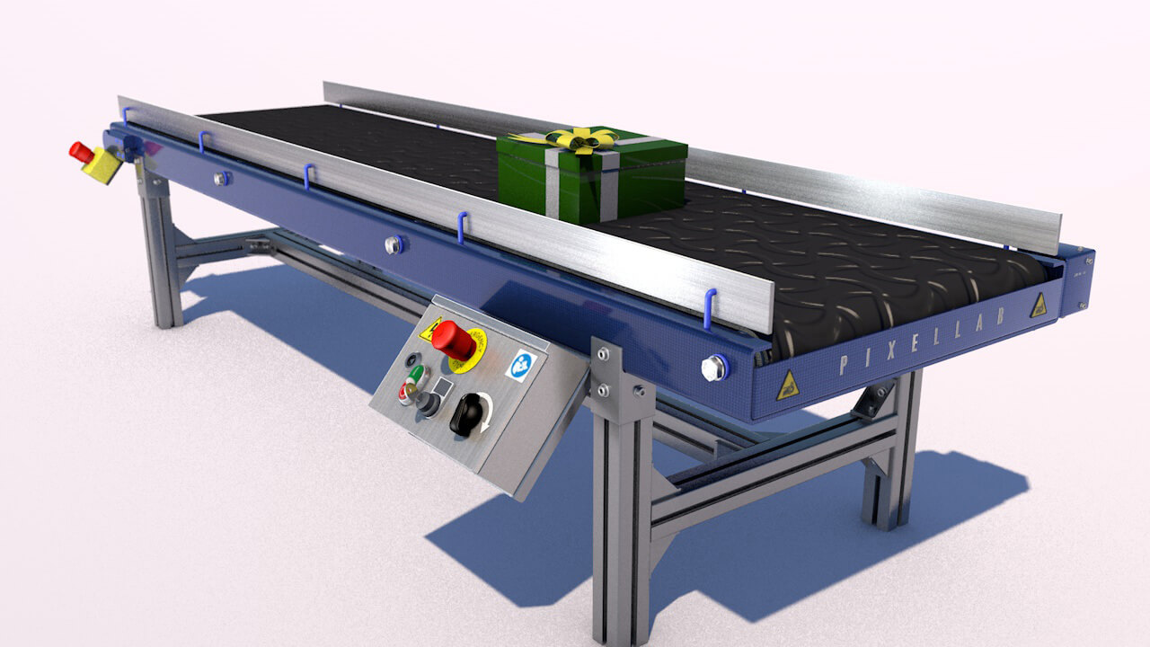Free Cinema 4D 3D Xpresso Rig Conveyor Belt System