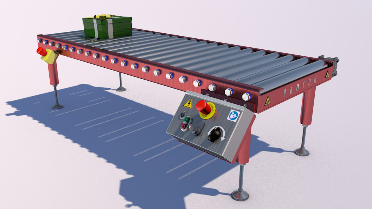 Free Cinema 4D 3D Xpresso Rig Conveyor Belt System
