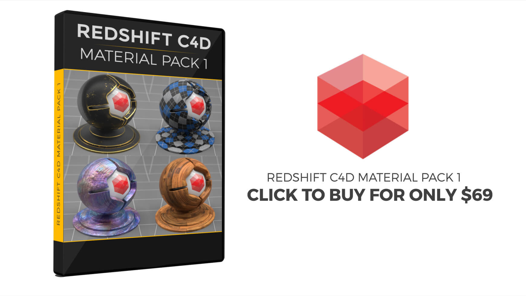 Redshift Material Pack 1 Cinema 4D Textures