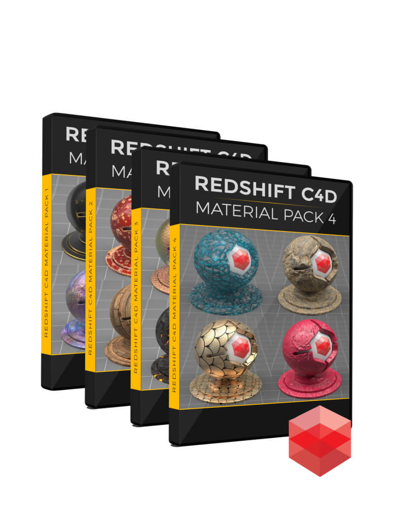 Redshift RS Cinema 4D C4D Material Pack Bundle