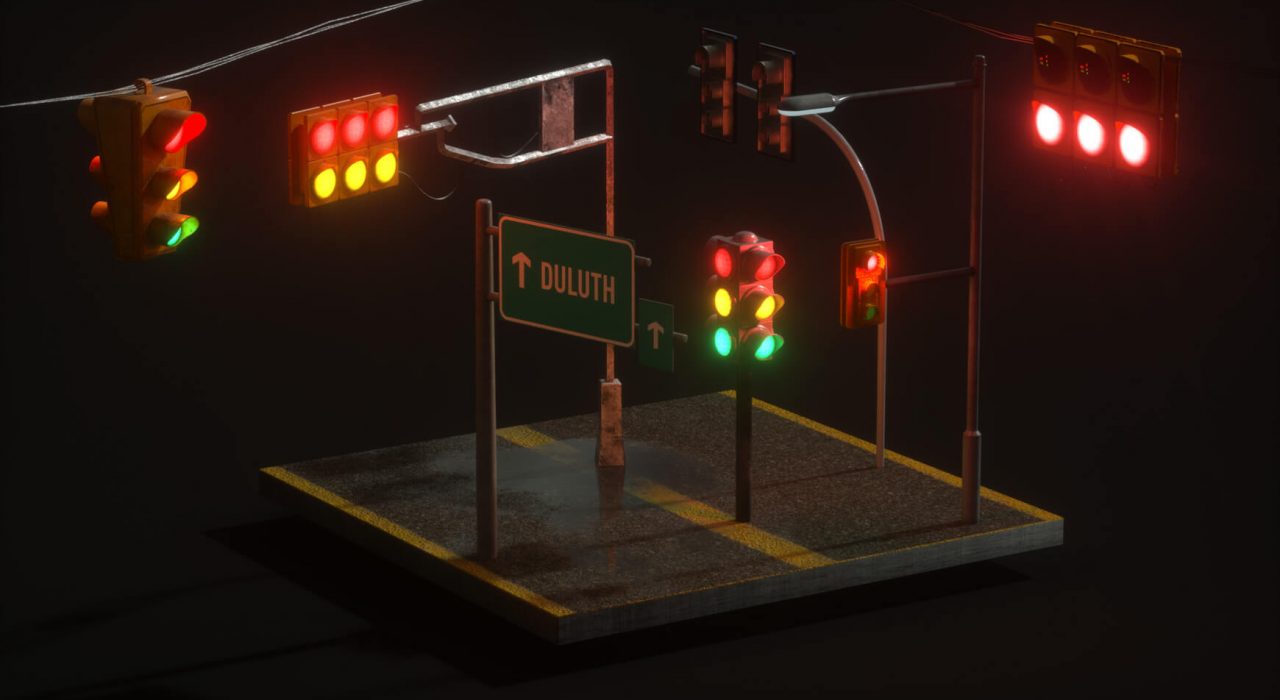 Cinema 4D 3D Streets Roads Textures Materials Models
