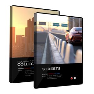 Cinema 4D 3D Streets Roads Textures Materials Models