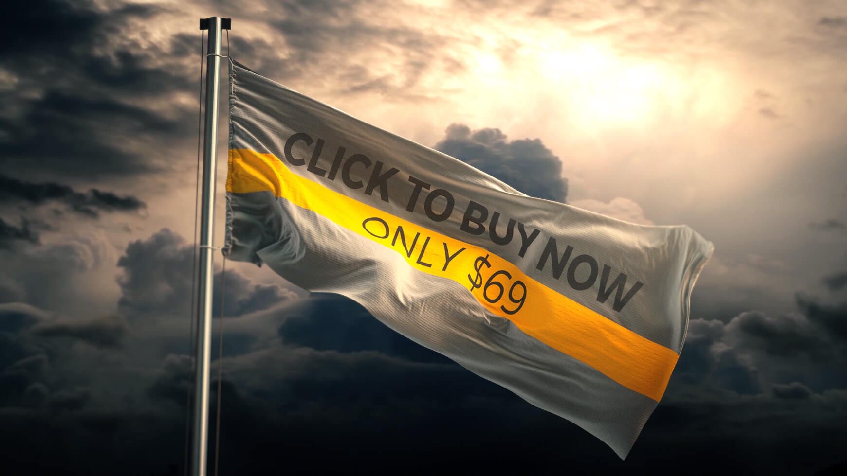 Cinema 4D Flag and Banner Pack Medieval Flag