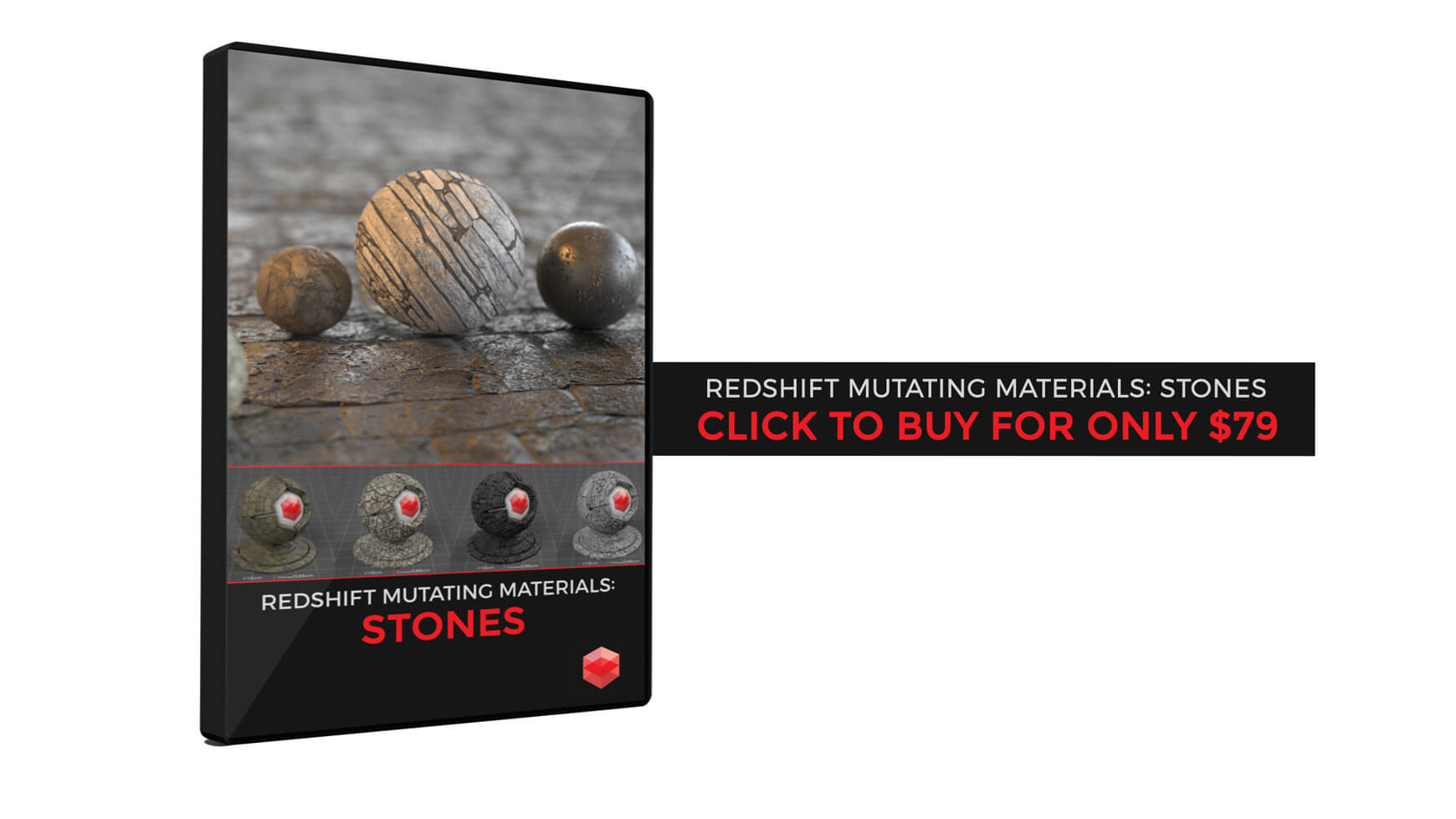 Redshift Mutating Materials Stones Cinema 4D Textures