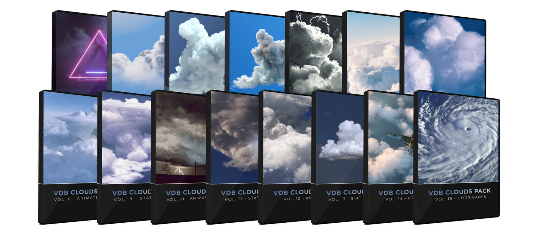 VDB Cloud Bundle VFX 3D Animated Assets Pixel Lab