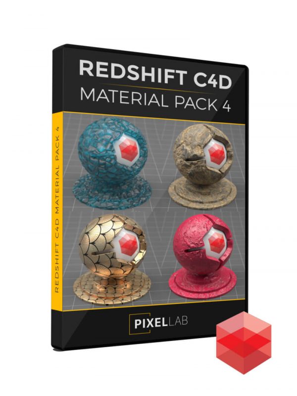 Redshift RS Cinema 4D C4D Material Texture Pack 4
