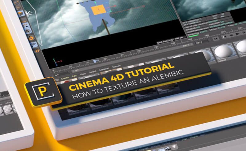 Cinema 4D Tutorial Texturing and Alembic File with Selection Tags