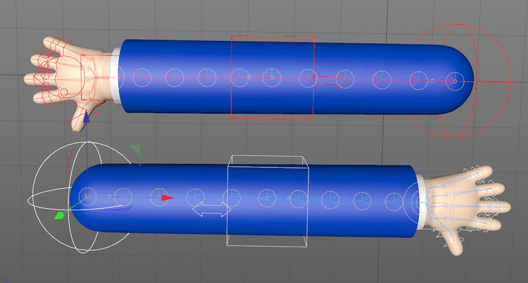 Free Cinema 4D 3D Model Hand Rig Toon Xpresso