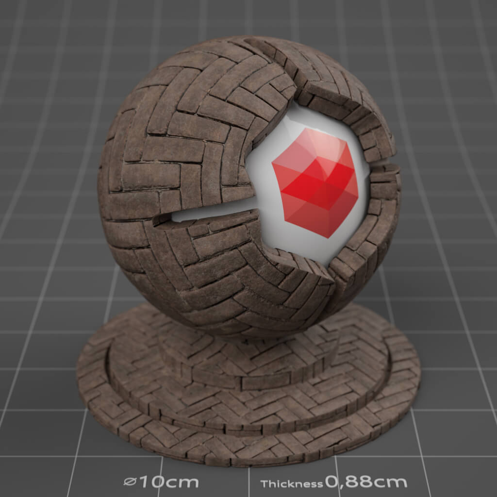 15_RS_Brick_15_Wall_Dirty_Cinema-4D-Redshift-Material