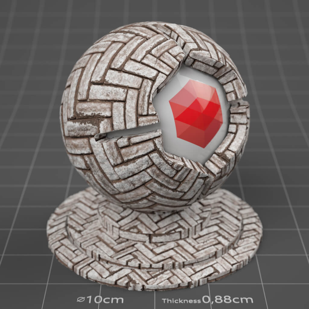 15_RS_Brick_15_Wall_Snowy_Cinema-4D-Redshift-Material