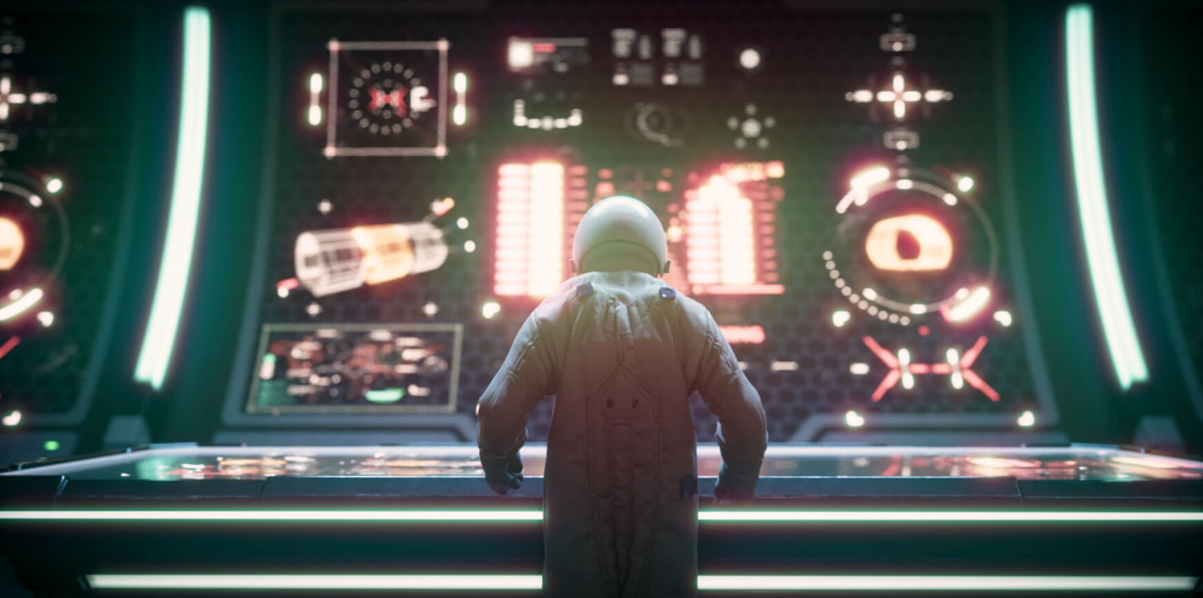 Aura Octane Redshift Update Sci Fi Interior Studio 3D Scene