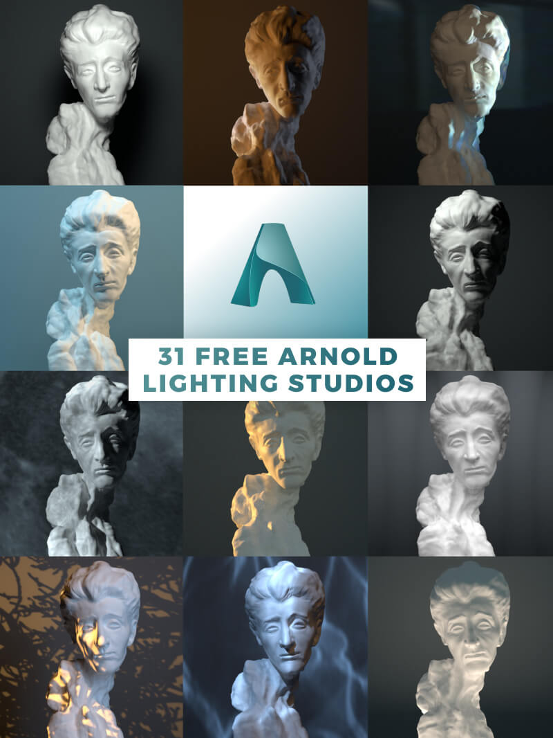 Free Arnold C4D Lighting Studios Scenes
