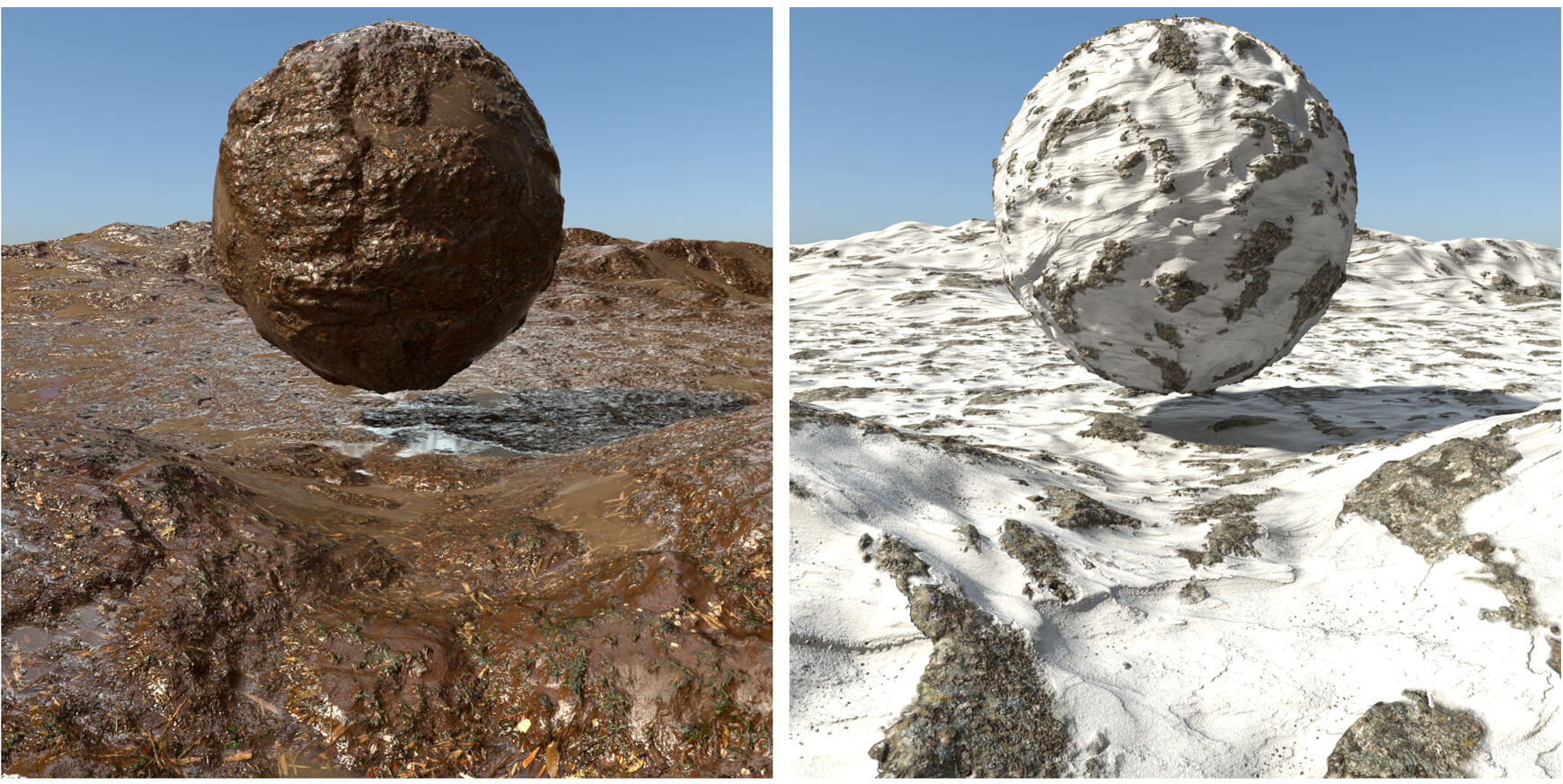 Redshift Material Pack RS Cinema 4D C4D Terrains Textures