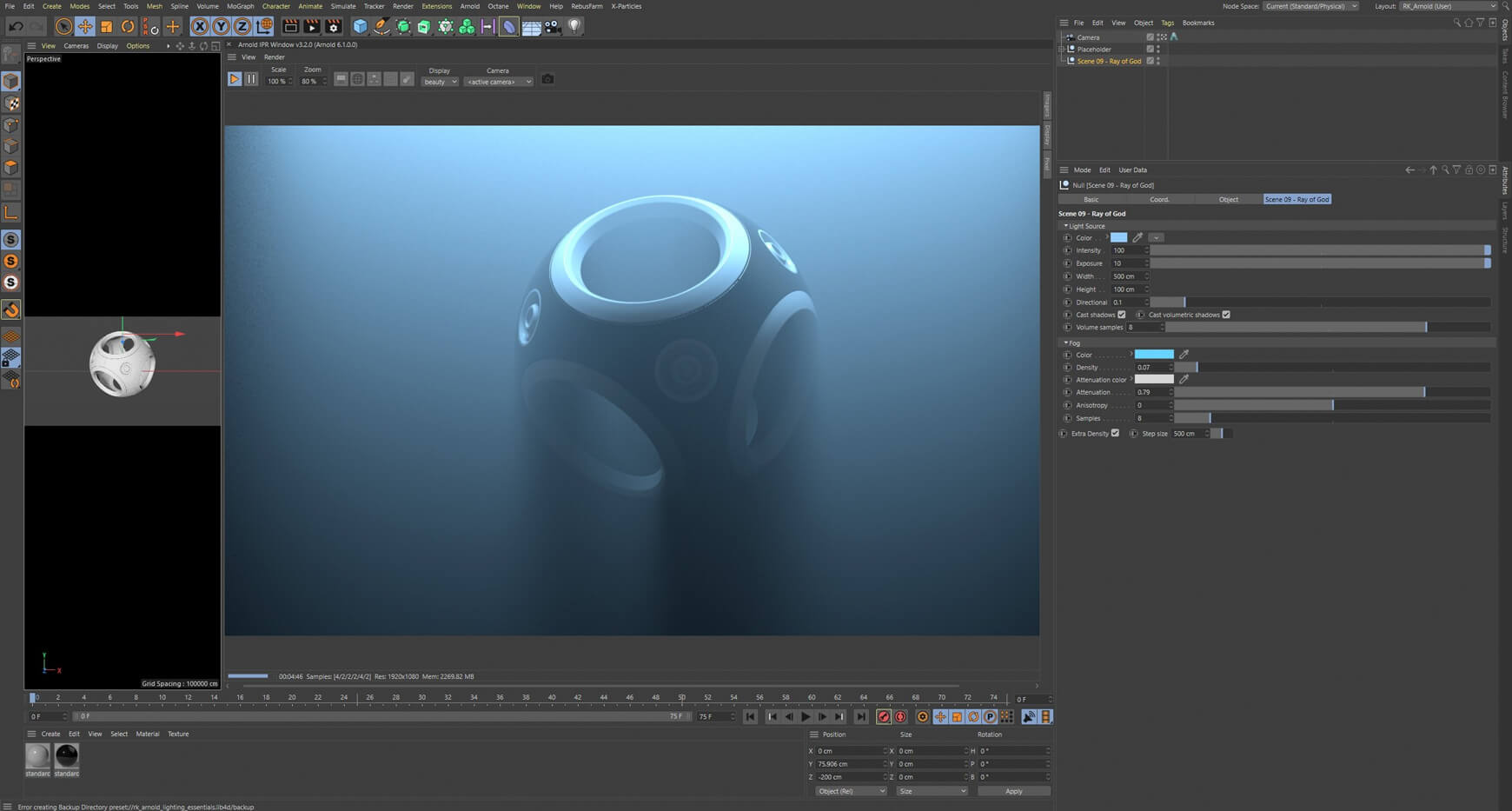 Arnold Lighting Essentials Studio Scenes for Cinema 4D