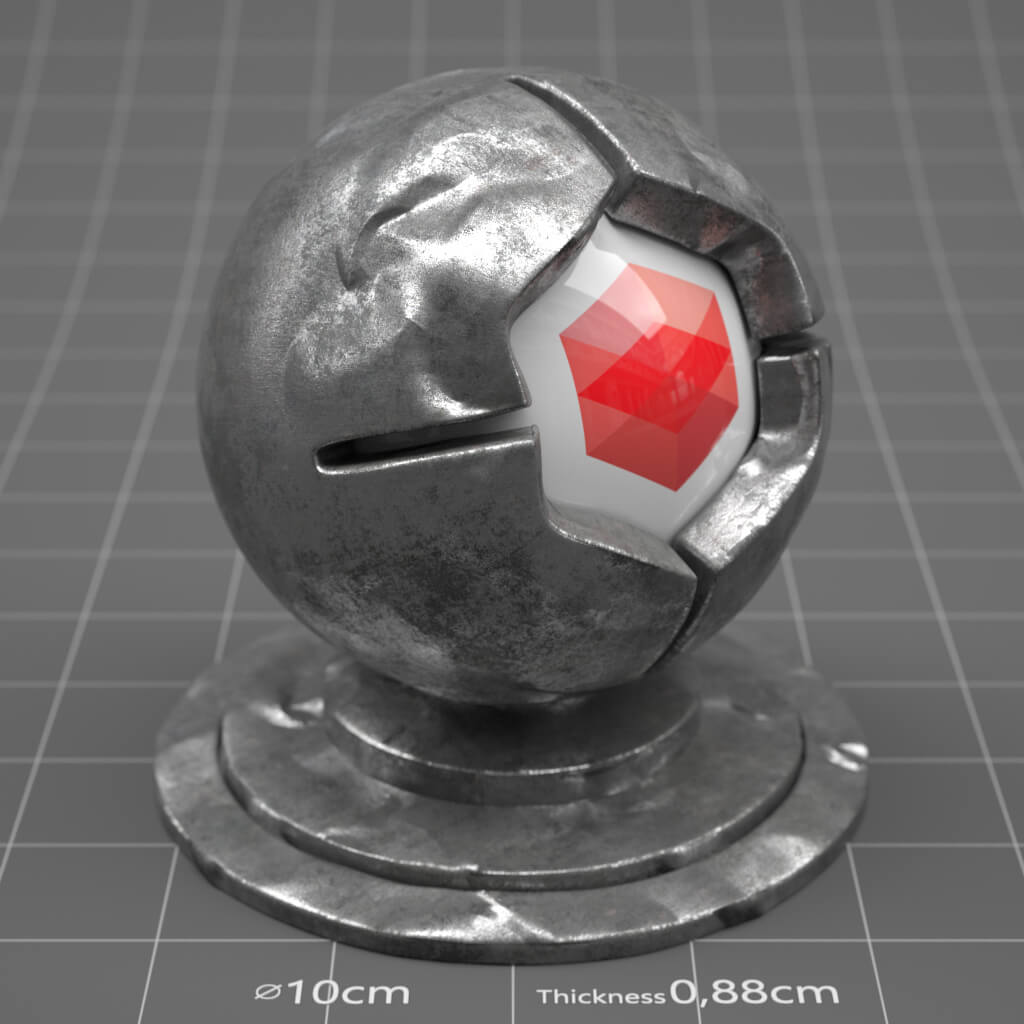 RS_Dented_Metal_01_4K_Redshift_Cinema_4D_Material_Texture